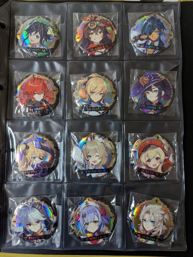 原神】セガ限定ホログラム缶バッチモンドコンプリートセット