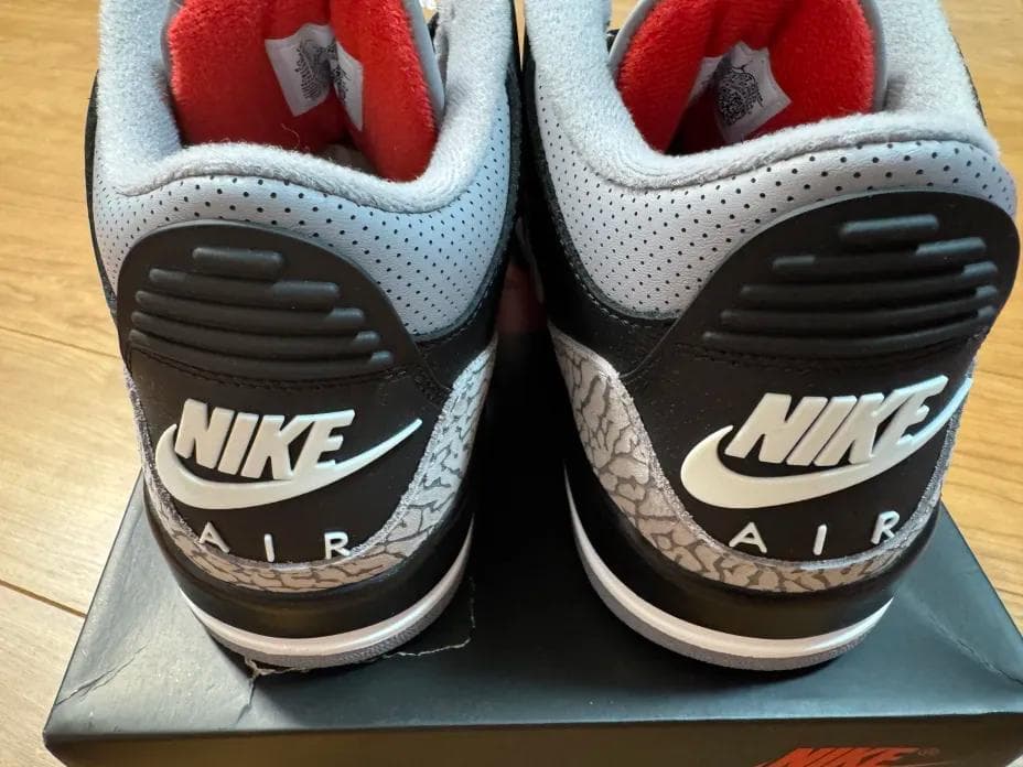 新品 28cm NIKE AIR JORDAN 3 ブラック セメント 2024