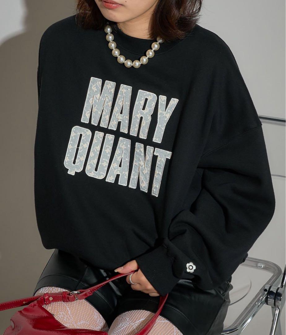 新品未使用【MARY QUANT × PUBLUX】レースロゴスウェット
