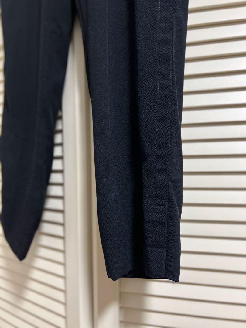 ダークビッケンバーグDARK BIKKEMBERGS黒スリットスラックス