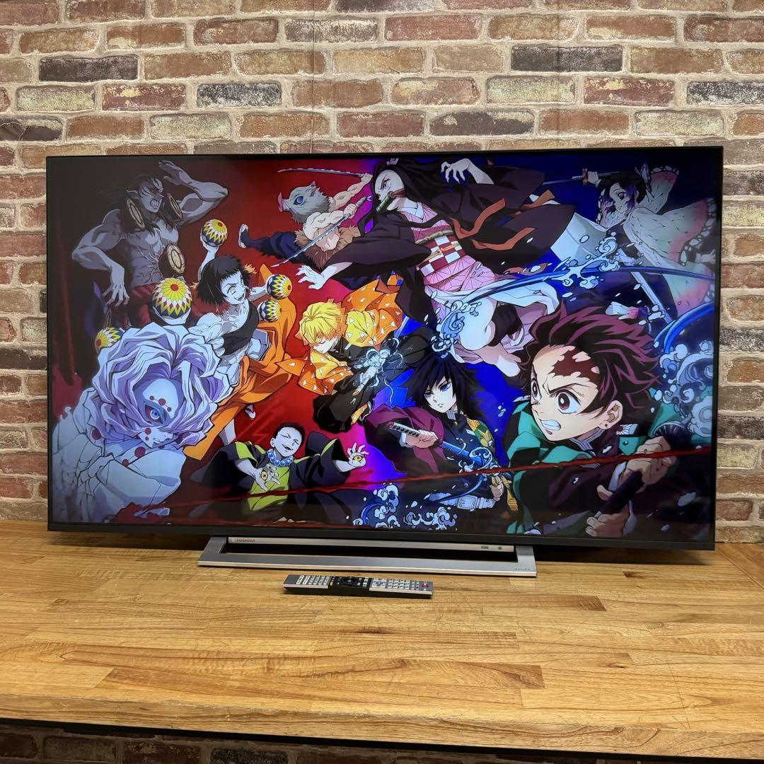 東芝 55V型 4Kチューナー内蔵 液晶テレビ レグザ 55M530X W録画○