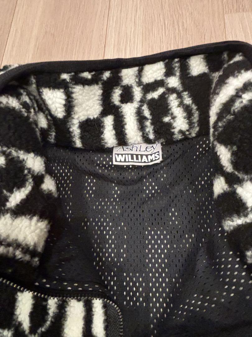 Ashley Williams Black and White Fleece Juju Jacket Ashley