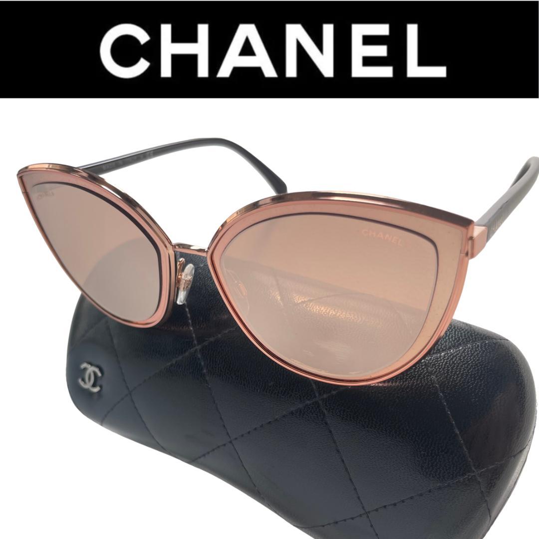 CHANEL シャネル サングラス キャットアイシェイプ ローズピンク