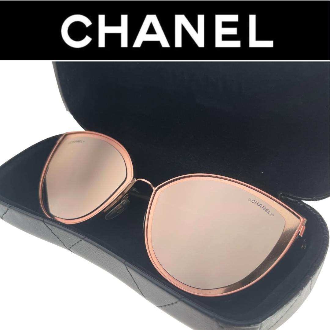 CHANEL シャネル サングラス キャットアイシェイプ ローズピンク