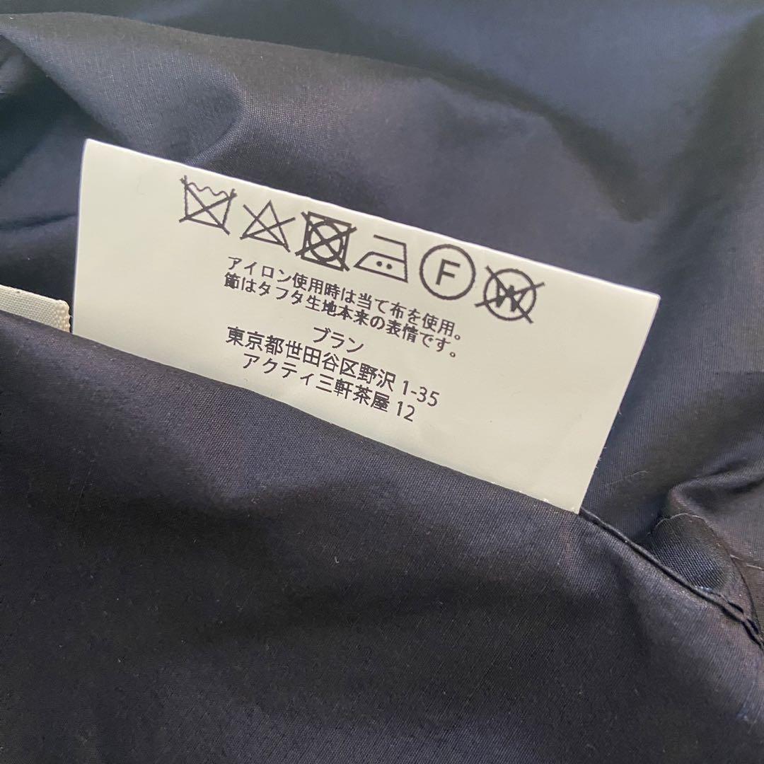 blanc ym ブランワイエム シルクタフタステンカラーコート M S