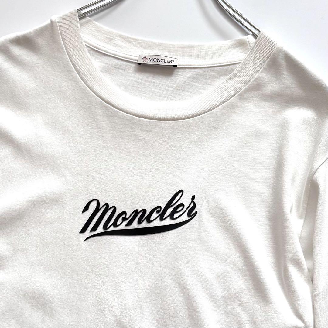 【23SS】MONCLER クルーネックカットソー ロングスリーブTシャツ 白