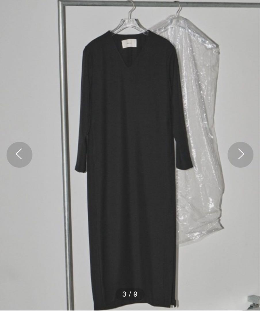 todayful Vneck Slit Dress Vネックスリットドレス