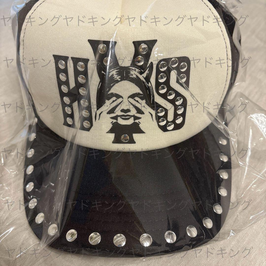 ヒステリックグラマー SEE NO EVIL スタッズメッシュキャップ