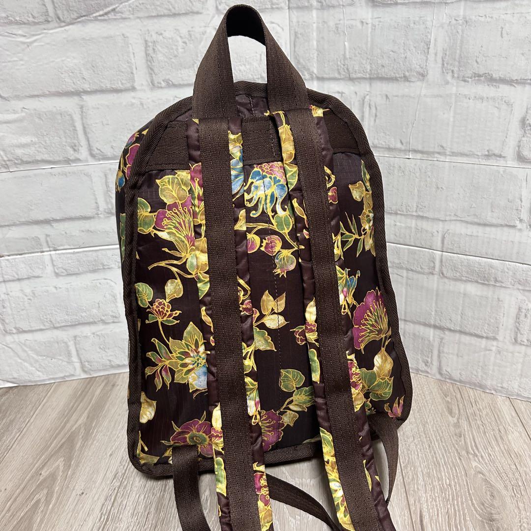 極美品✨LeSportsac 花柄リュック A4収納◎ ノートPC対応 ナイロン 極美品✨LeSportsac 花柄リュック A4収納◎ ノートPC対応