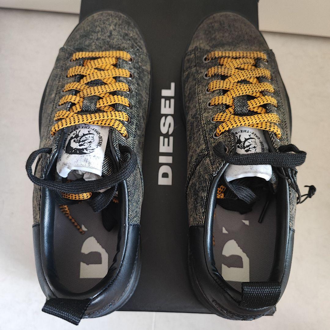 新作 28.5cm 新品未使用 DIESEL ブラック ロー スニーカー 箱付き