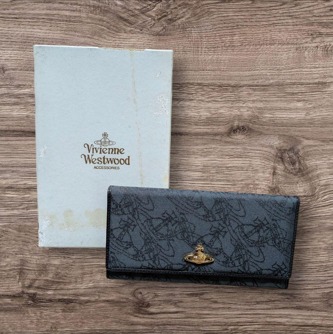 Vivienne Westwood 長財布 本革 黒