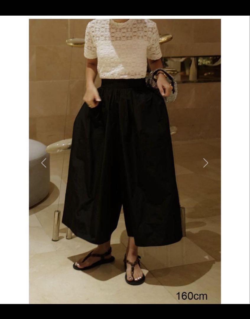 machatt メモリーキュロットパンツ　新品タグ付き メモリーキュロットパンツ（ブラック） | MACHATT ONLINE STORE