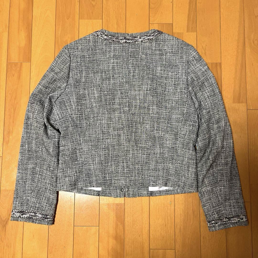 極美品⭐︎23区 ノーカラージャケット ラメ　ツイードジャケット　イタリア製生地