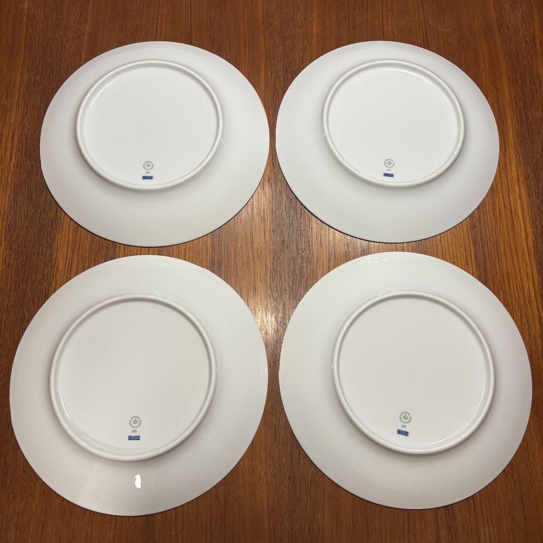 Royal Copenhagen ホワイトエレメンツ プレート 大皿 4枚セット
