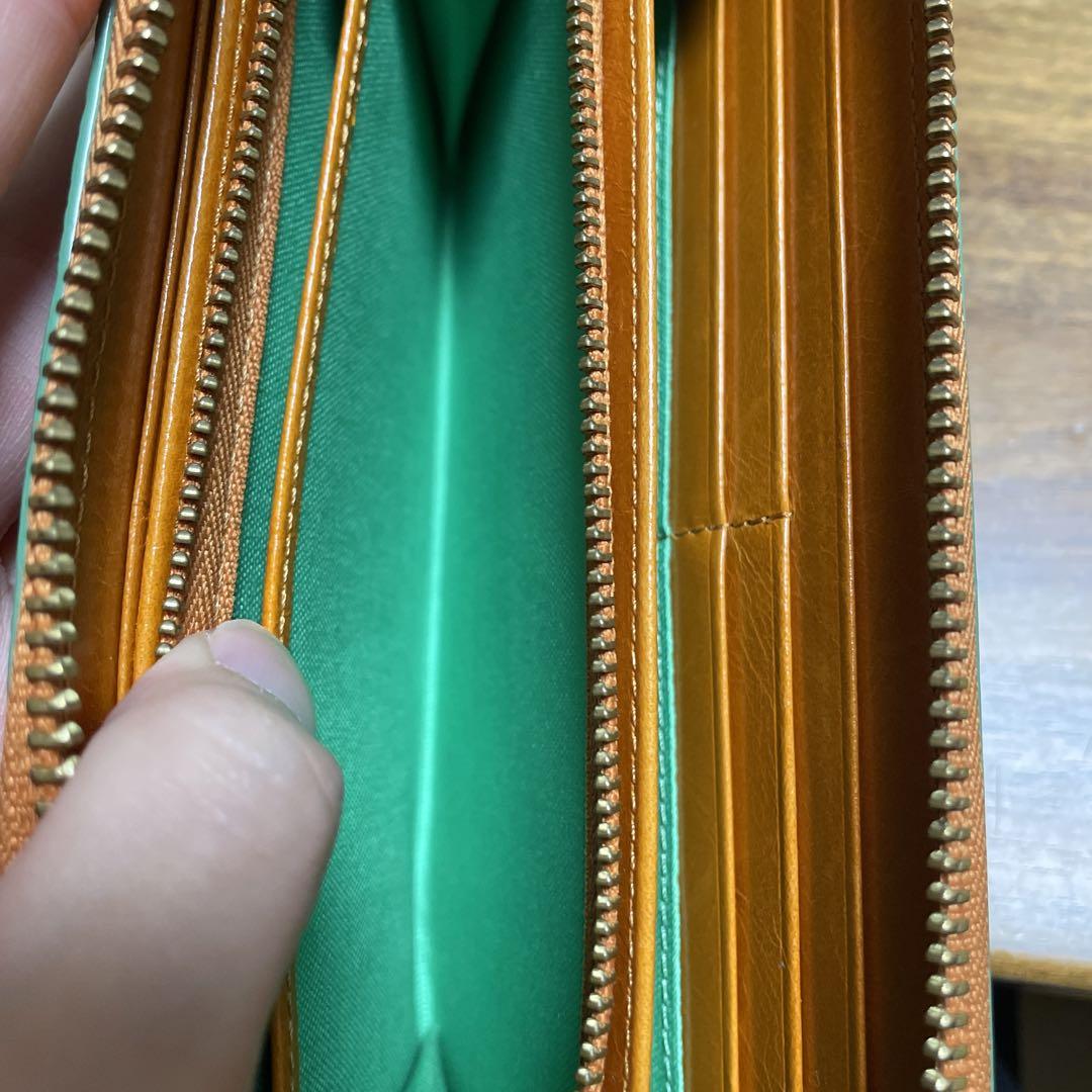 ターコイズレザー長財布　キソラ ターコイズレザー長財布 キソラ