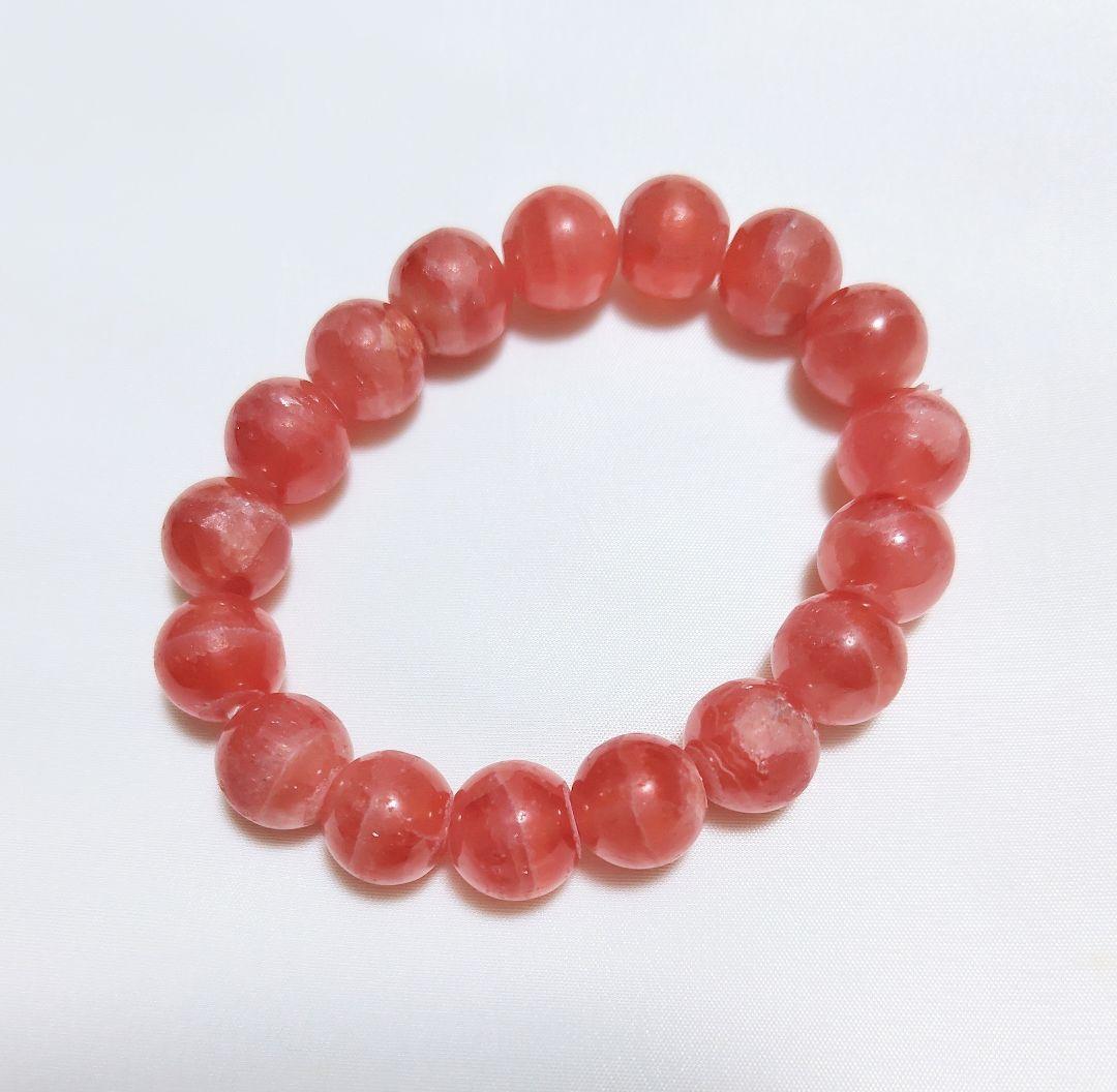 インカローズ 天然石ブレスレット 約10mmやや傷や汚れあり