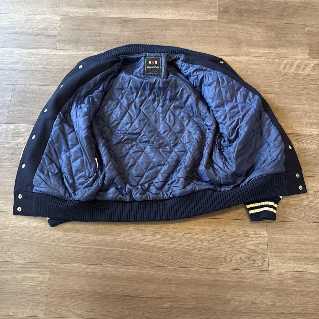 VAN スタジャン袖レザー 90年代