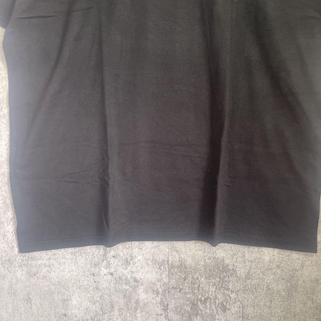 Hanes ヘインズ Tシャツ 半袖 インナー 無地 メンズ ブラック XL