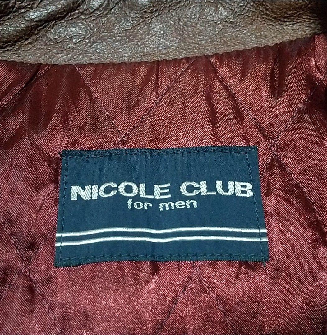 NICOLE CLUB for men シングルライダースジャケット L