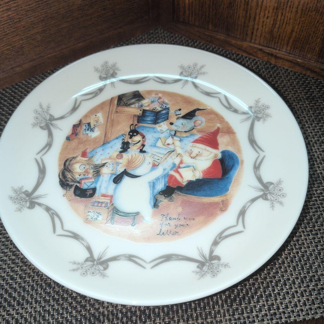 Shinzi Katoh サンタの皿 2種類7枚セット新品、♥