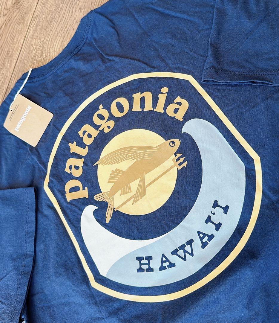ハワイ限定 patagonia パタゴニア Tシャツ M メンズ 紺
