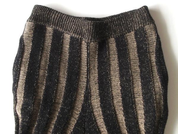 6（ロク）の「＜6(ROKU)＞STRIPE KNIT PANTS/パンツ（その他