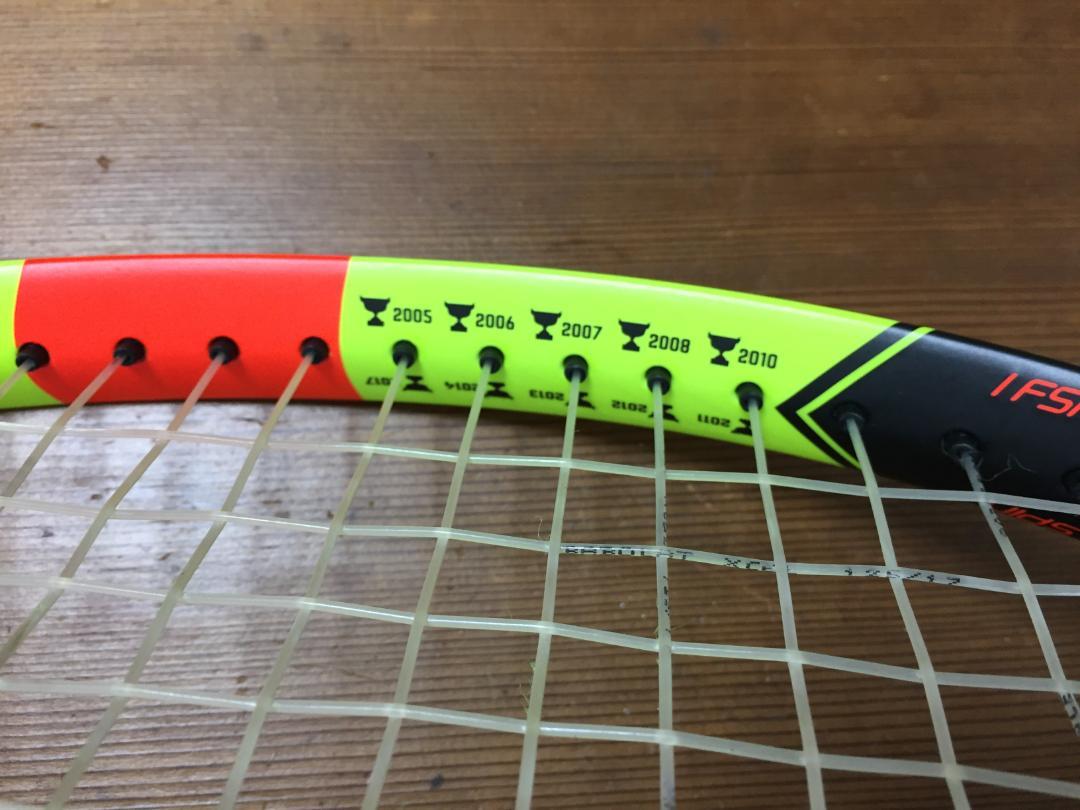 美品 限定モデル Babolat PURE AERO DECIMA グリップ2 画像12