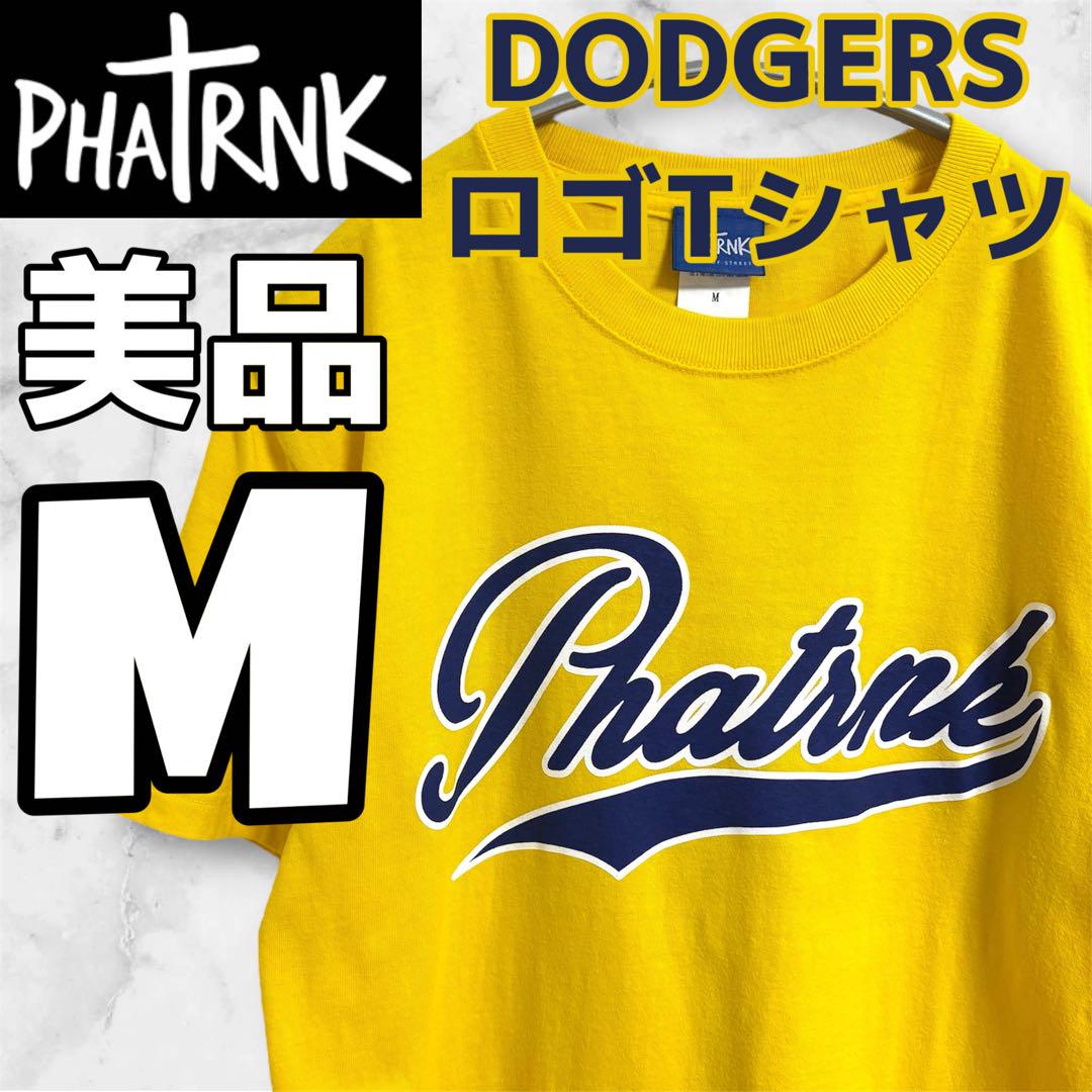 【美品】PHATRNK ファットランク　DODGERSロゴ Tシャツ 黄色　M
