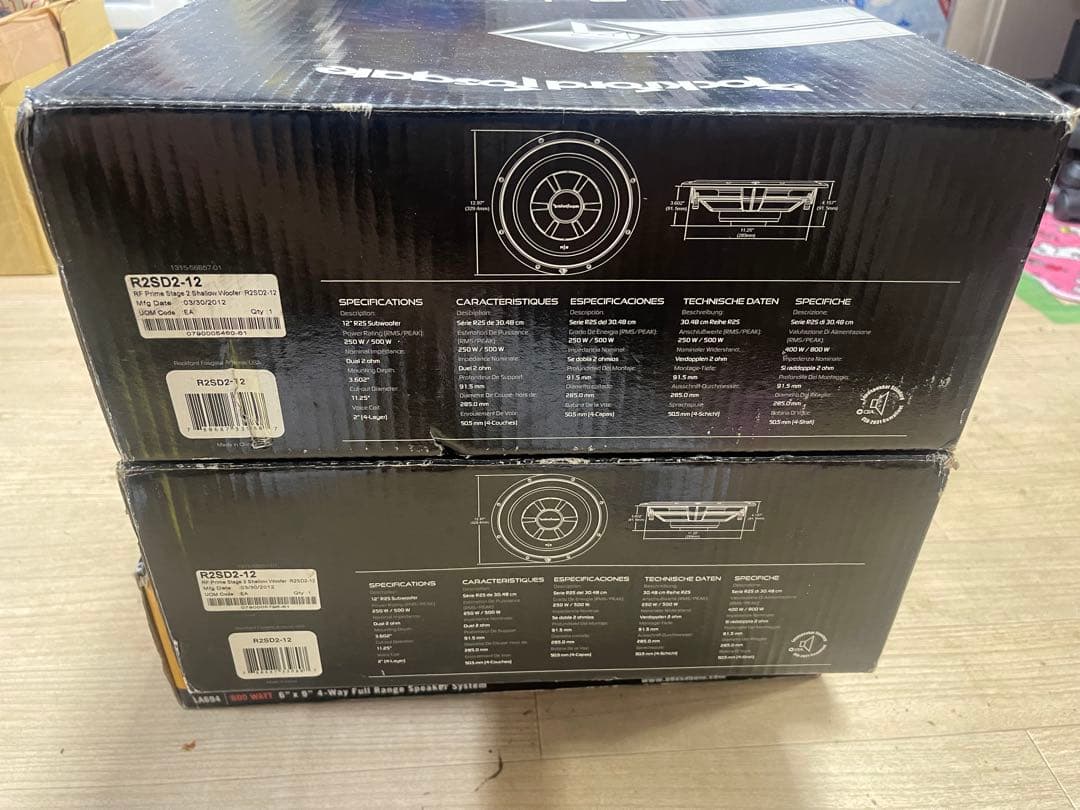 Rockford Fosgate R2SD2-12 ウーファー 2個セット