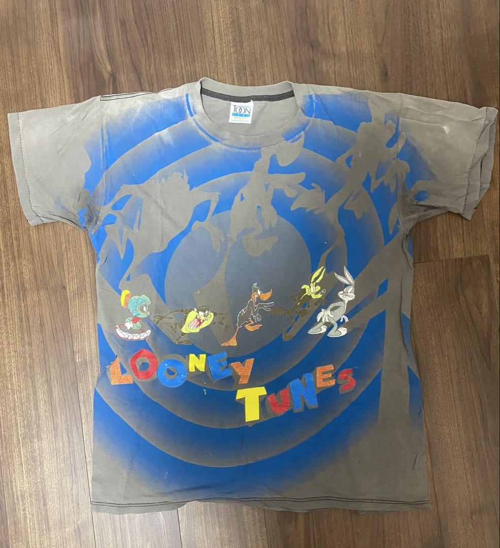 90s LOONEY TUNES ルーニー・チューンズ Ｔシャツ　鬼フェード