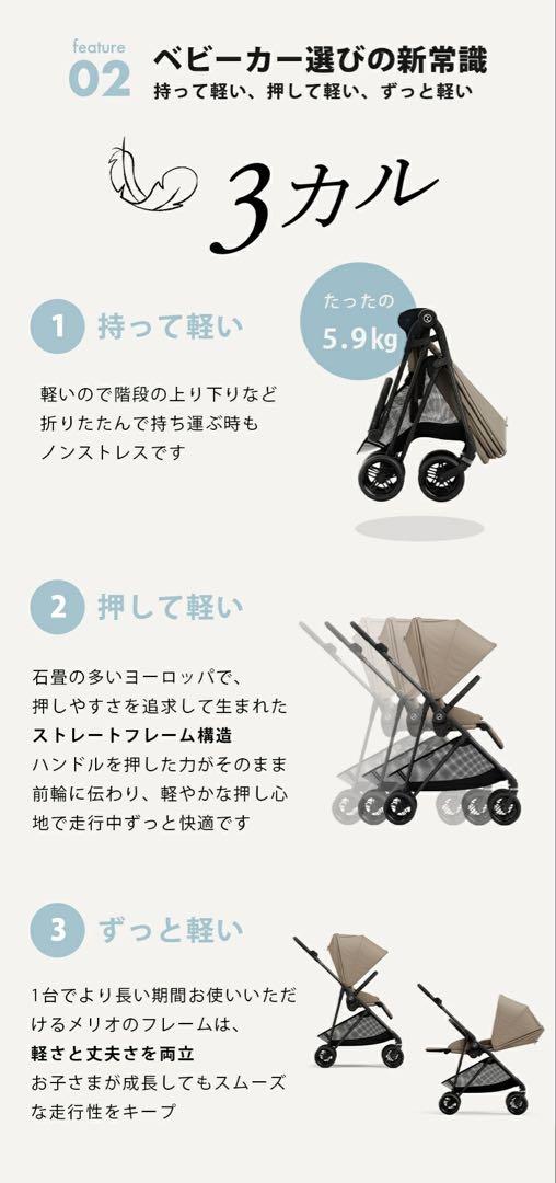 【新品・未開封】cybexメリオカーボン(2024)アーモンドベージュ