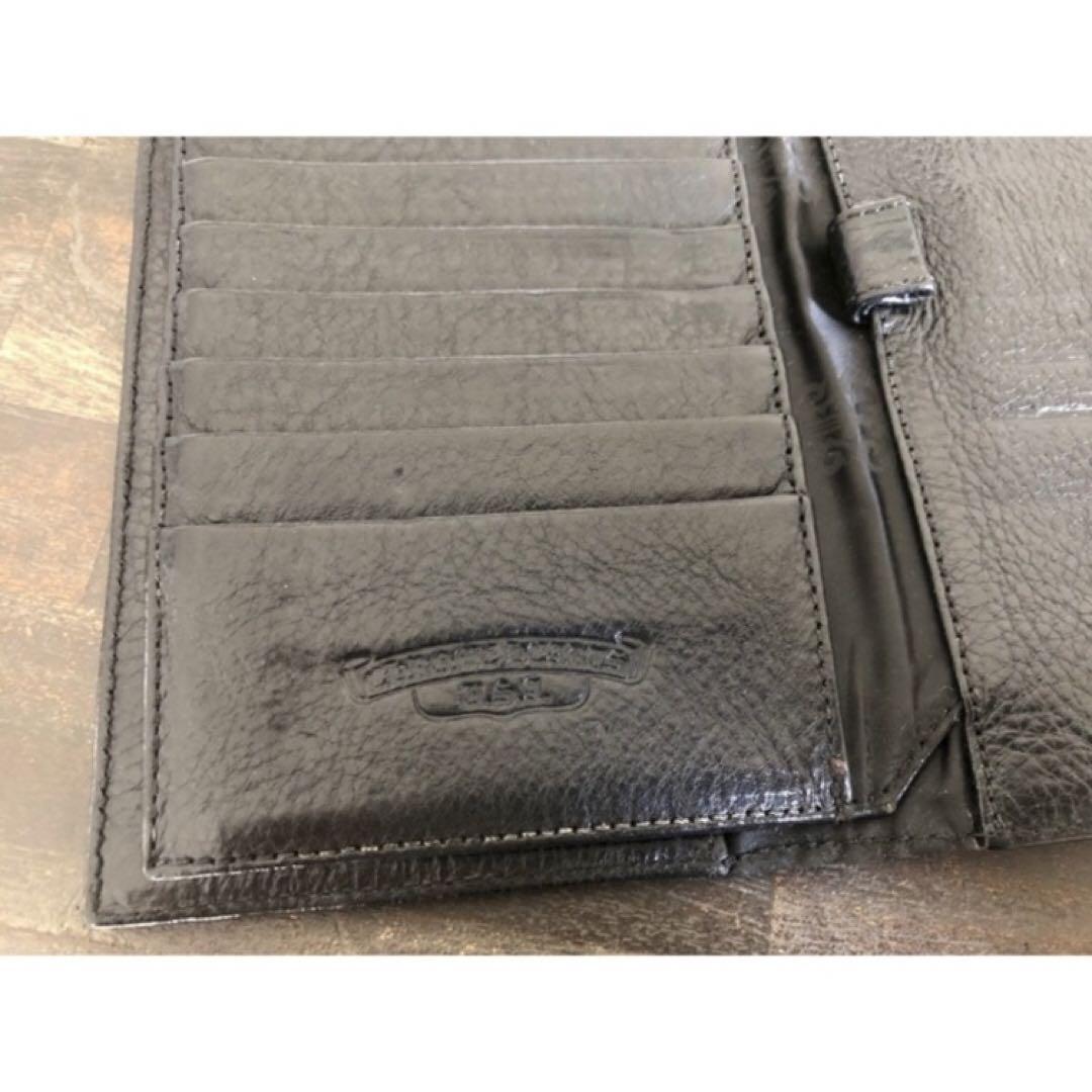 クロムハーツCHROME HEARTS Wave wallet 本革長財布