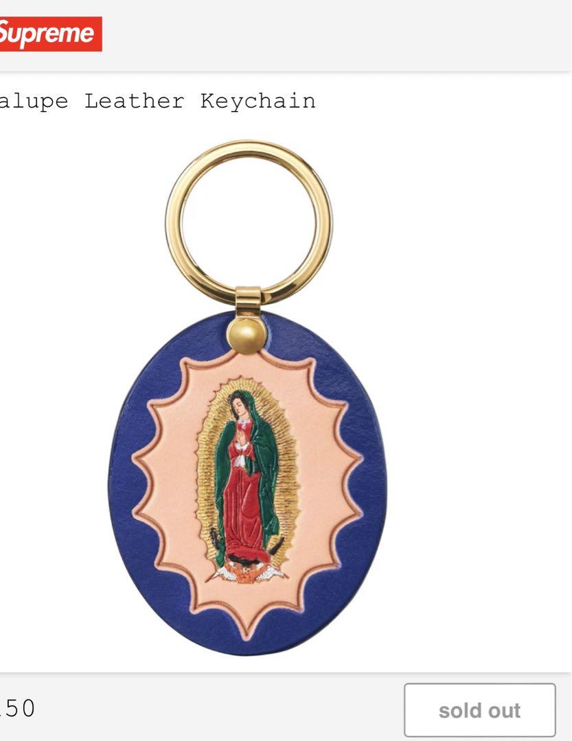 Supreme Guadalupe Leather Keychain