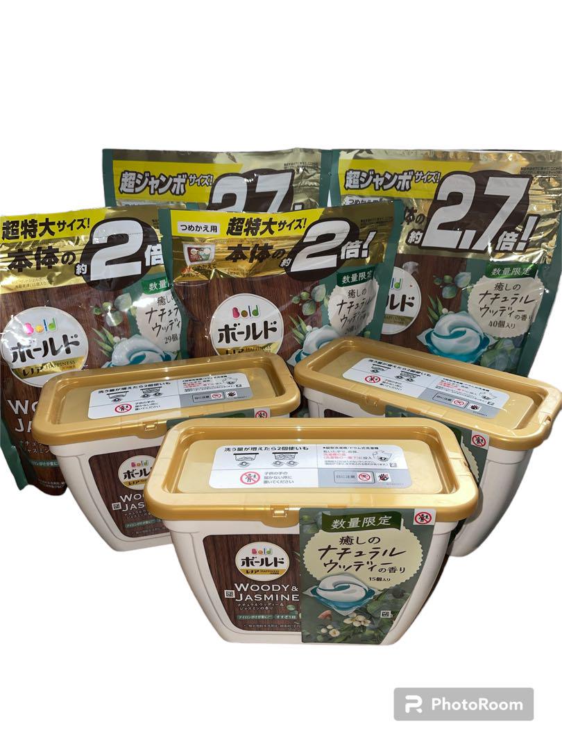 【新品】ボールドジェルボール　洗剤　ナチュラルウッディの香り　183個