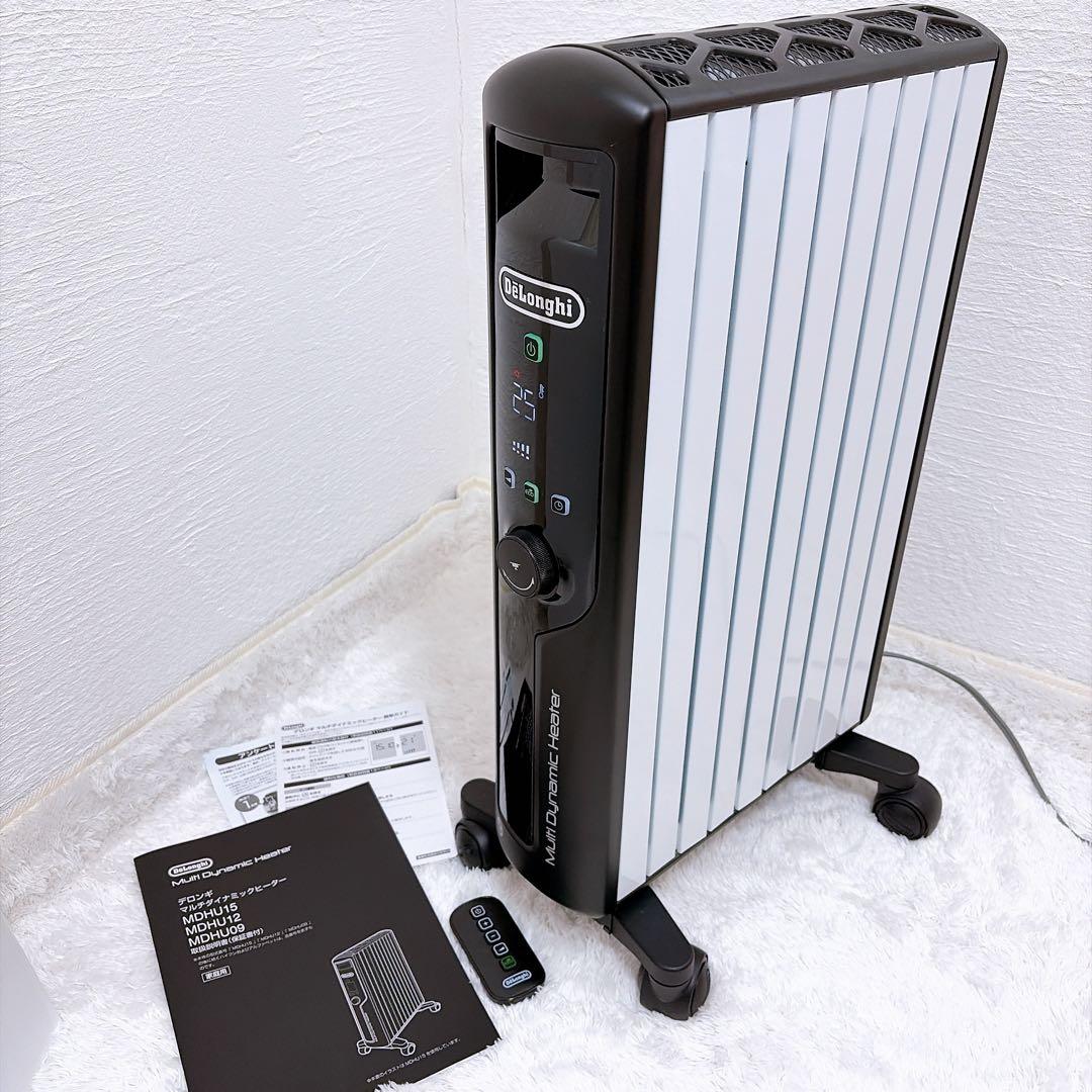 【美品】デロンギ マルチダイナミックヒーター MDHU12-BK リモコン付き