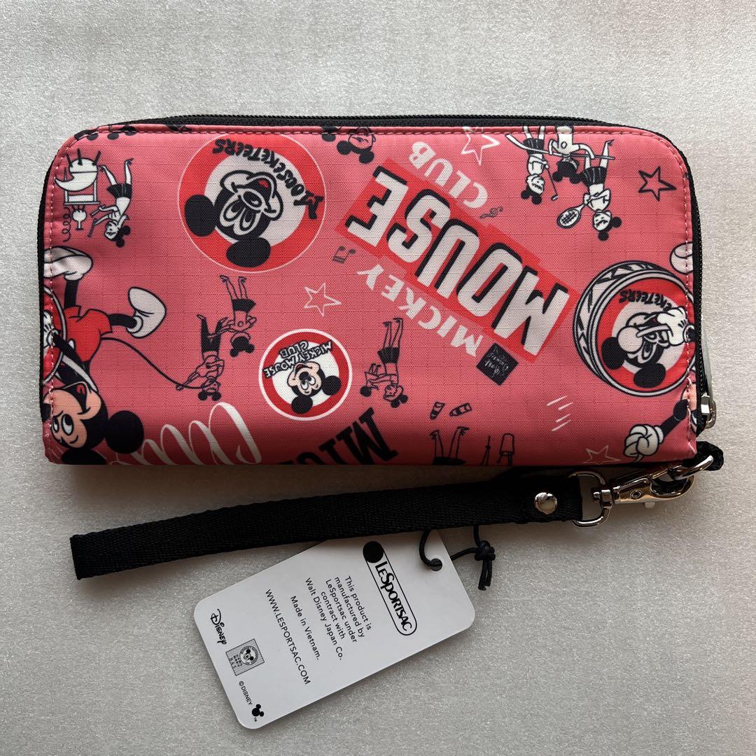 新品タグ付き！LeSportsac ディズニー100周年限定 長財布 ピンク