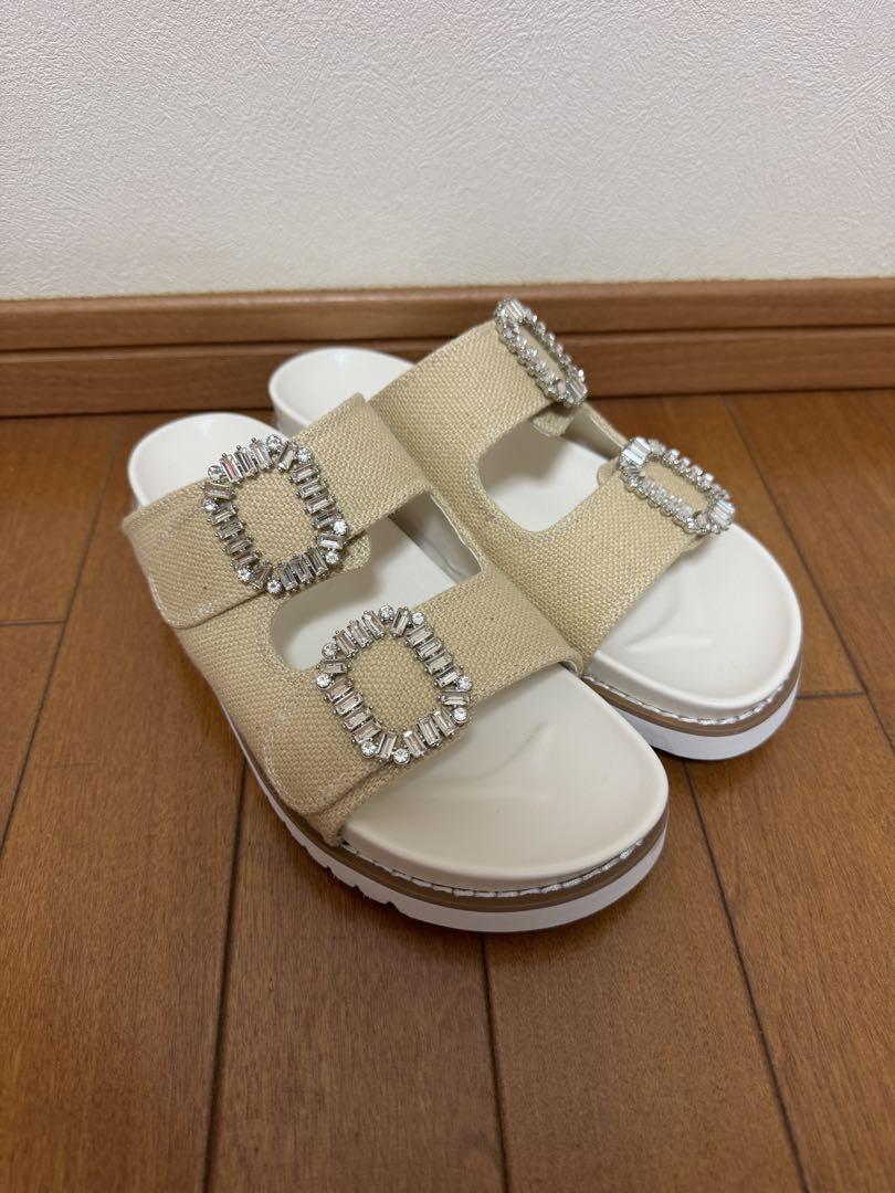Herlipto Double Strap Crystal Sandals