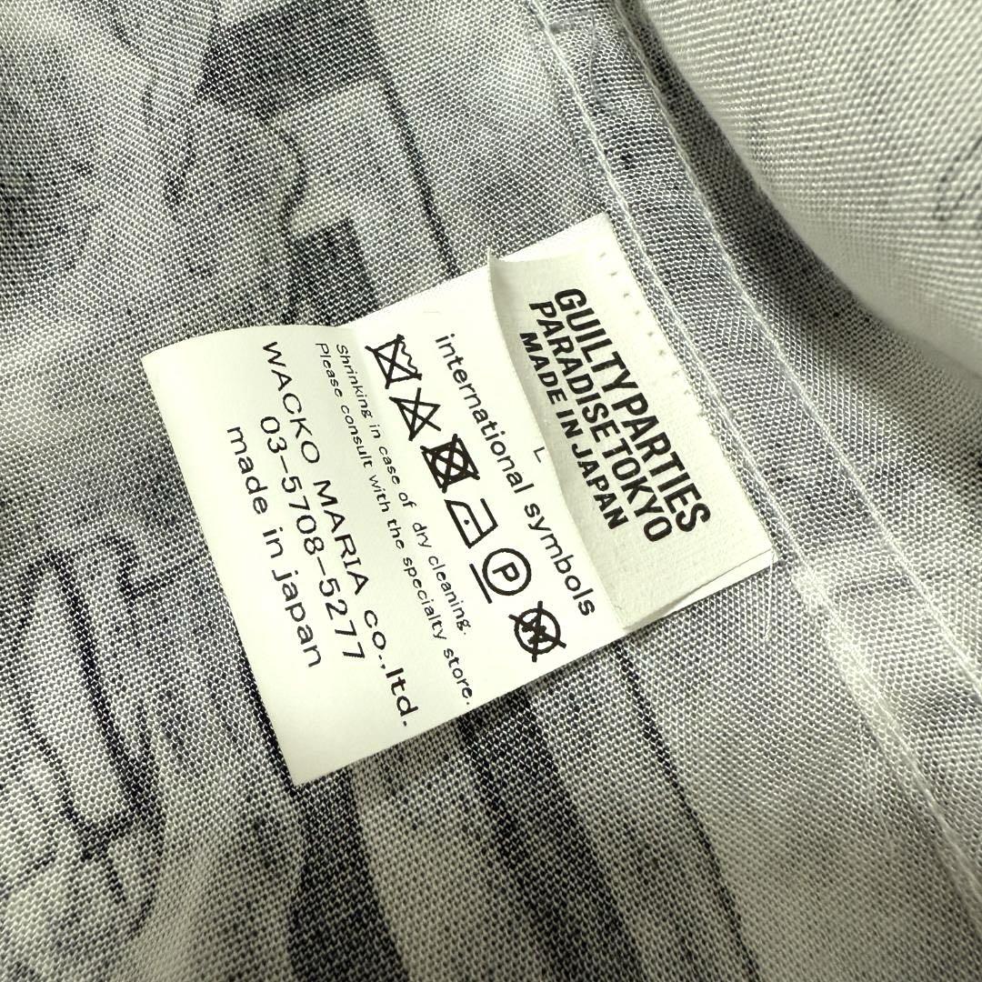 【美品✨】WACKO MARIA スカル柄 鬼 半袖シャツ L 渋谷彫雅 アロハ