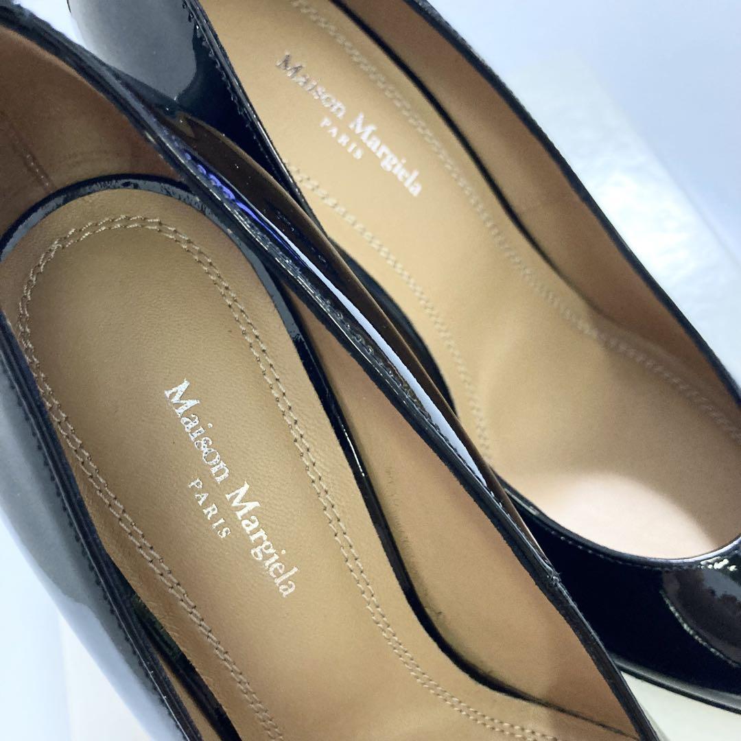 新品 定価12.6万円 MARGIELA マルジェラ パンプス 36 ブラッ 新品 定価12.6万円 MARGIELA マルジェラ パンプス 36 ブラッ