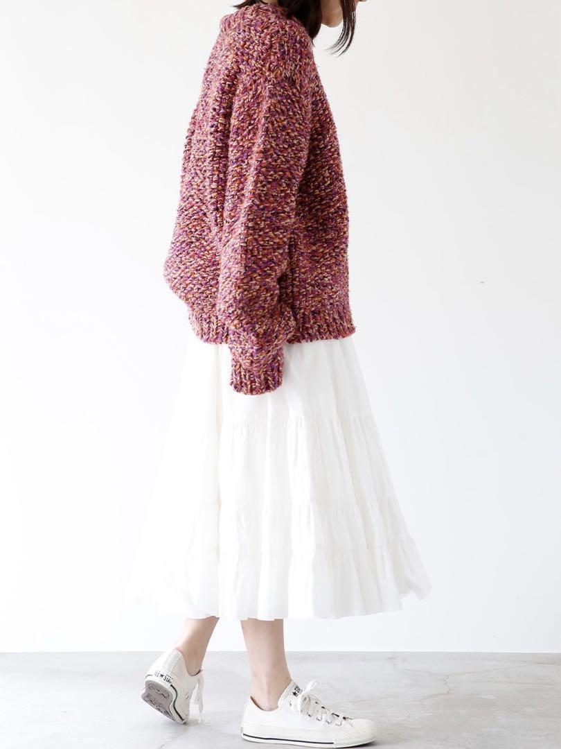 マディソンブルー　24AWニット　★HAND-KNITTED CUNKY 00