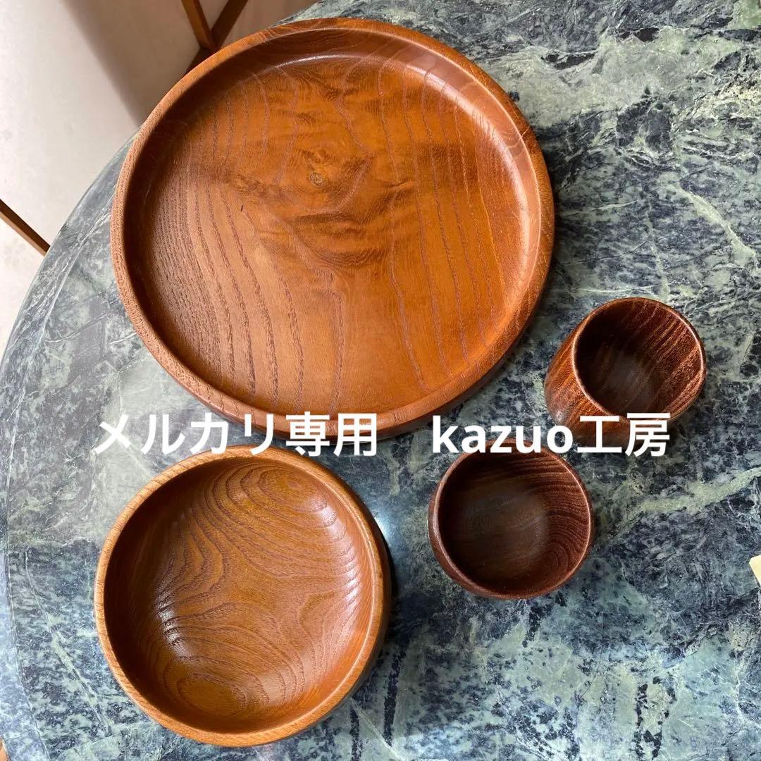 新品 桑の木のお得な湯呑みセット 木工品 湯呑み 菓子器 おぼん 茶器