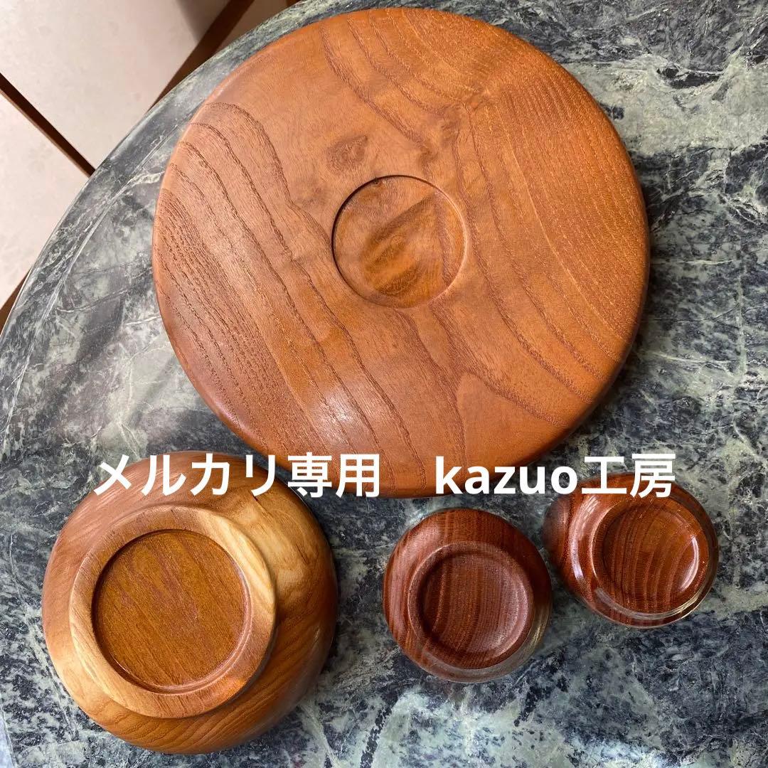 新品 桑の木のお得な湯呑みセット 木工品 湯呑み 菓子器 おぼん 茶器