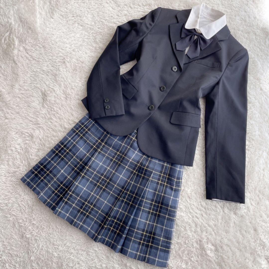 超美品 BURBERRY バーバリー 定番 女の子 スカートセットアップ 150