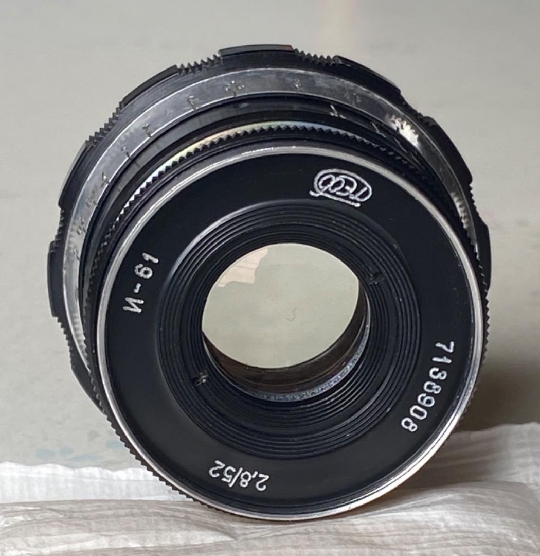 45 　美品　インダスター61　ゼブラ 52ｍｍｆ2.8　L39 インダスター 61（L39⇨α E）ゼブラ 52mm F2.8 α Eマウント