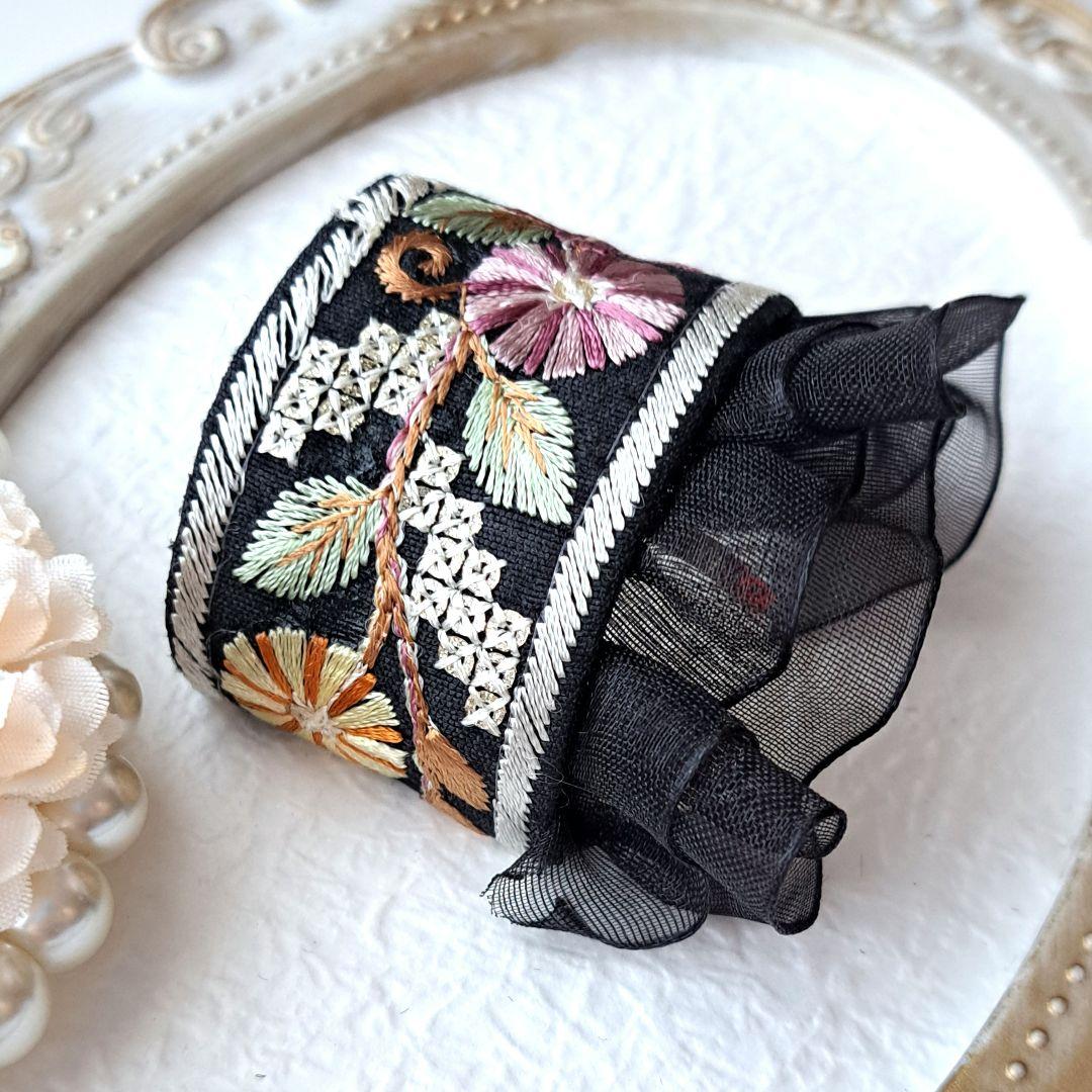 Lacas様お取引中⭐668⭐ ❣️春夏アクセ❣️ 当日発送 一点物 インド刺繍 画像3