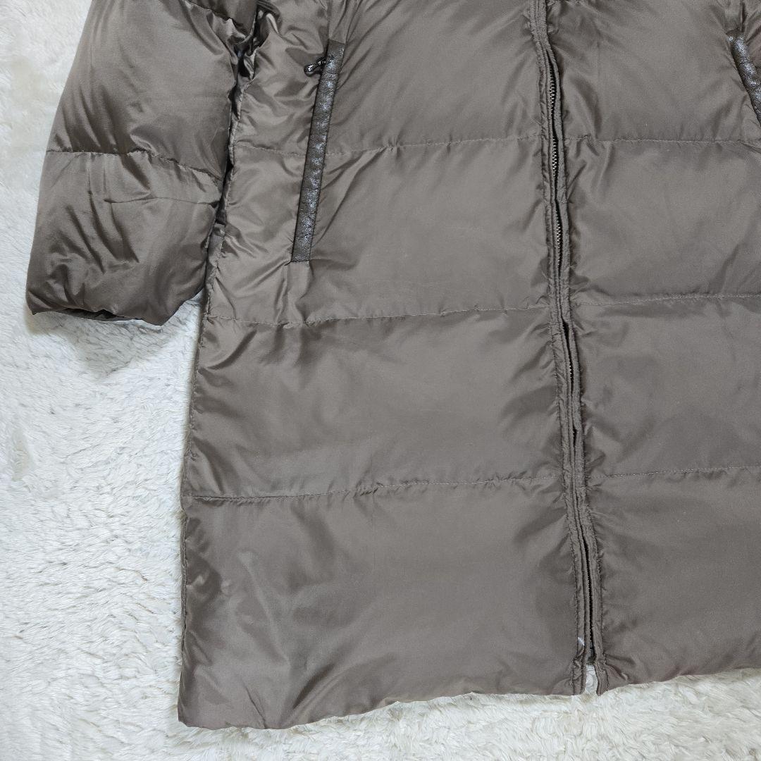 ナノユニバース 西川ダウン リバーシブル ダウンコート リアルファー Aライン ナノユニバース 西川ダウン リバーシブル ダウンコート リアルファー Aライン