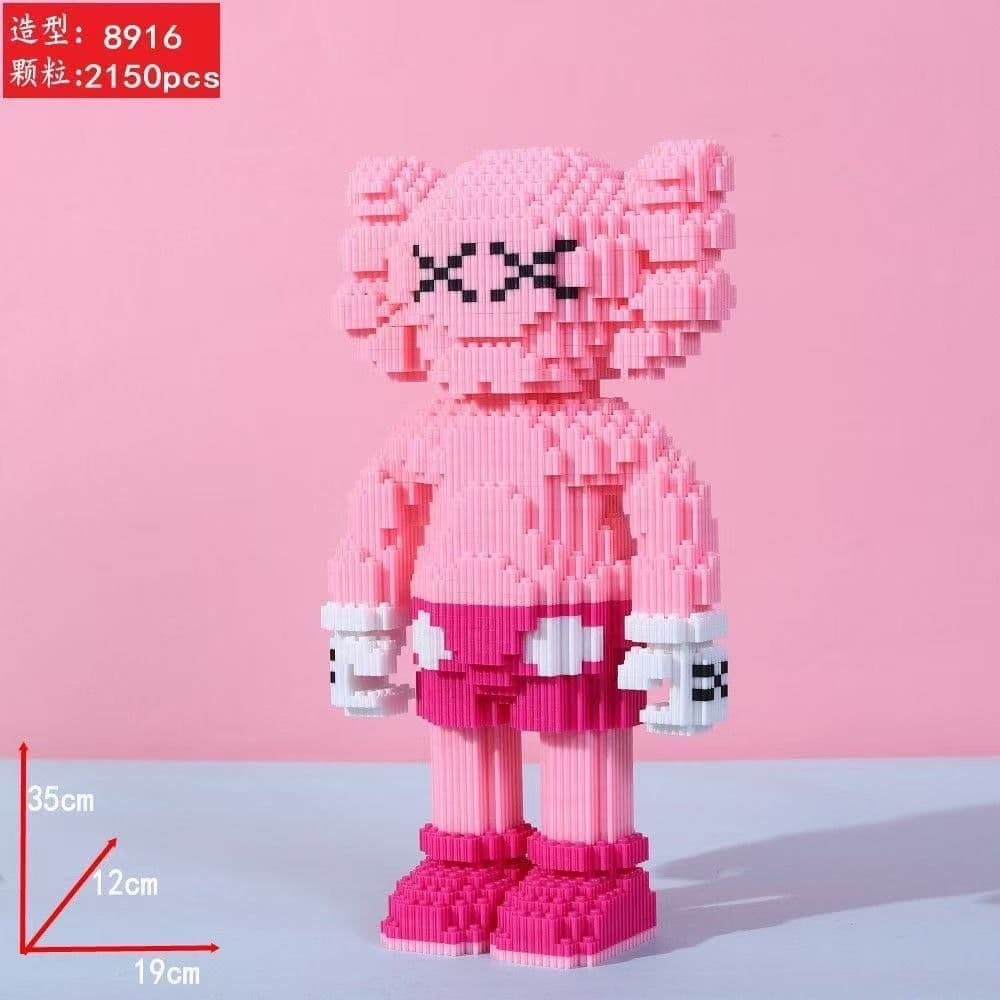 KAWS超人気す高難度です レゴ ナノブロック 互換2150 ピース