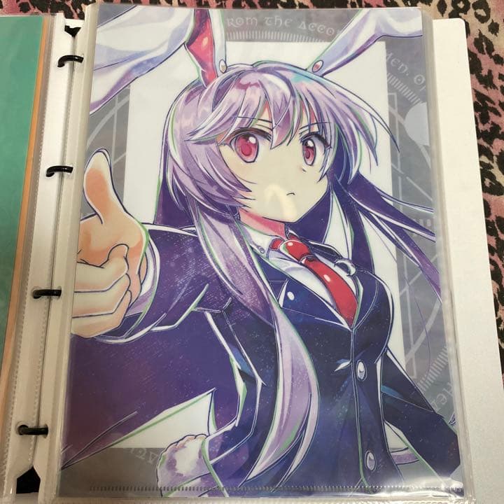 東方project イナバ　うどんげ　イラスト風　クリアファイル　VA19