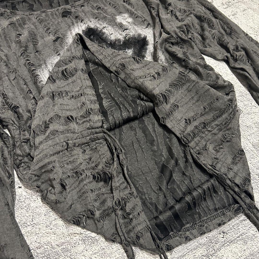 トップス - 00s archive design damage knit 00s - damage grunge knit tops - archive - メルカリ