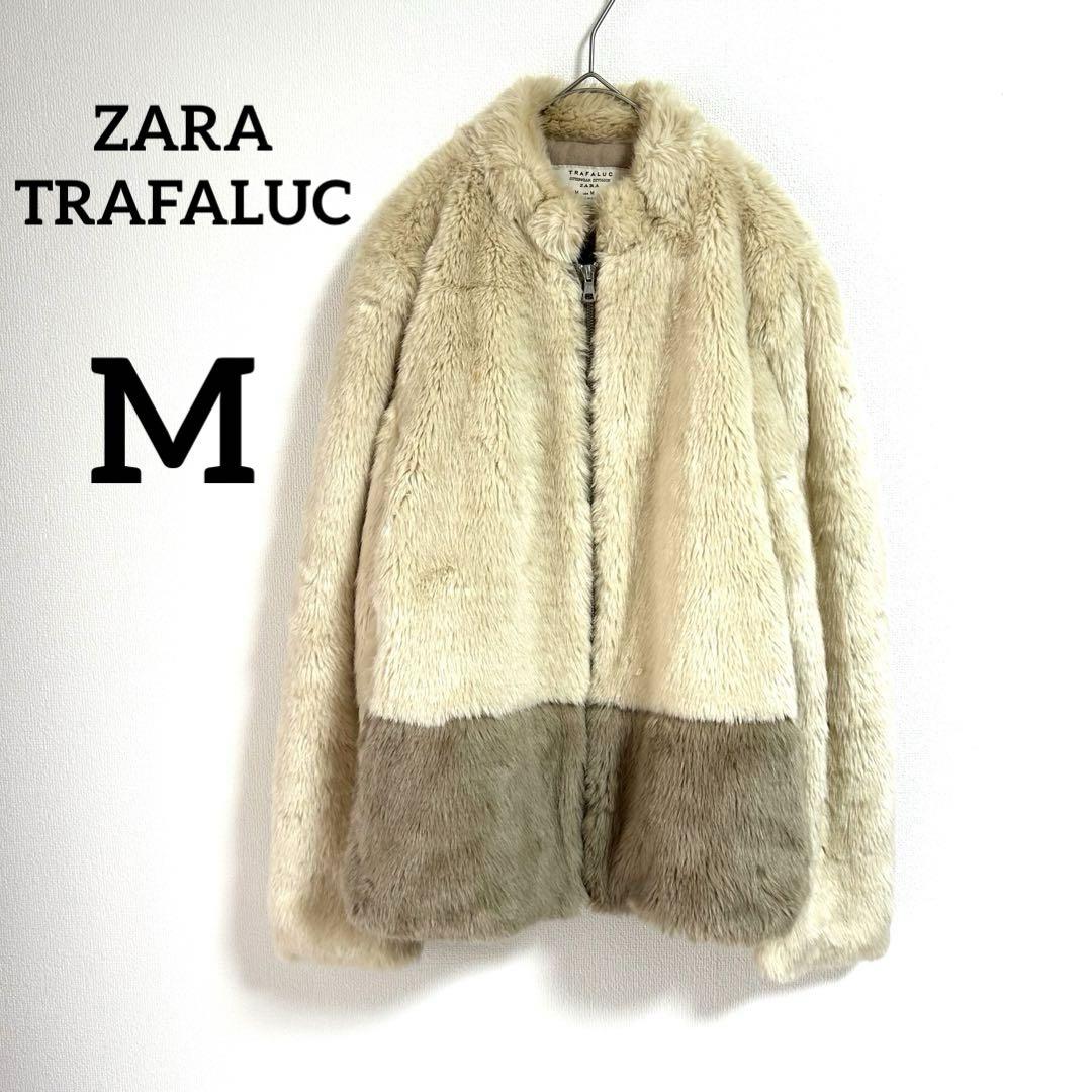 ZARA ベージュ 毛皮・ファーコート ZARA - ZARA ショート丈フェイクファーコートの通販 by esm☆'s